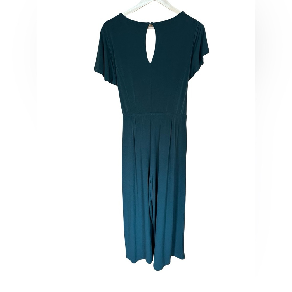 Lane Bryant NWT V-Neck Wide Leg Flutter Sleeve Wrap Top Jersey Jumpsuit 14/16 - Picture 5 of 10